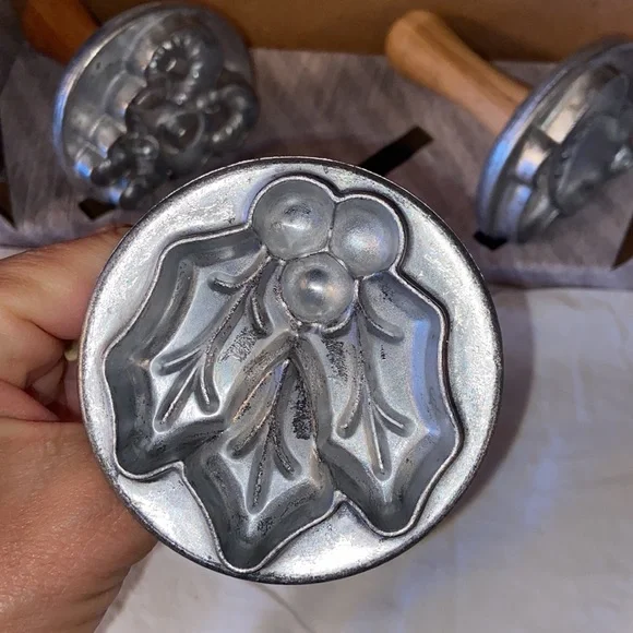 New Nordic Ware Holiday Christmas Cookie Stamp,3 Piece Set